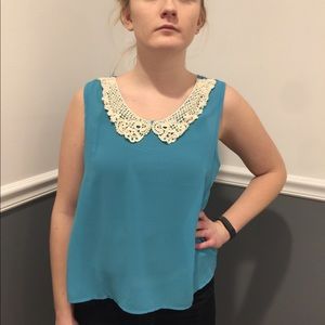 Cute dressy turquoise blue shirt